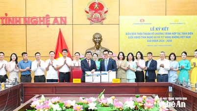 Nghe An tartomány 2026 és 2030 között átfogóan együttműködik a Vietnam Airlines Corporation légitársasággal.