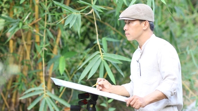 Vũ Thành Tâm kể tình quê bằng tranh màu nước