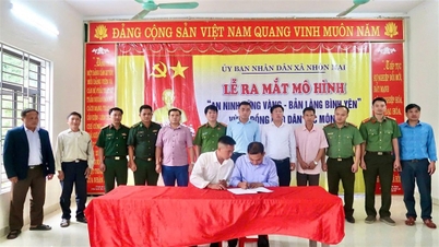 Nghe An meluncurkan model "Keamanan Kuat - Desa Damai" di wilayah etnis minoritas Mong.