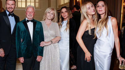 David Beckham threw a lavish 80th birthday party for his father-in-law; only Brooklyn was missing from the family gathering.