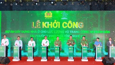 Comienzan las obras de un proyecto de viviendas para las fuerzas armadas de la Seguridad Pública Popular en Nghe An.