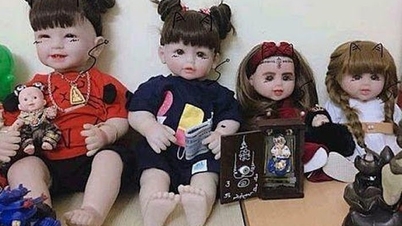 Polisen i Tay Ninh varnar för att trenden att dyrka Kuman Thong-dockor sprider sig till skolor i Tay Ninh.