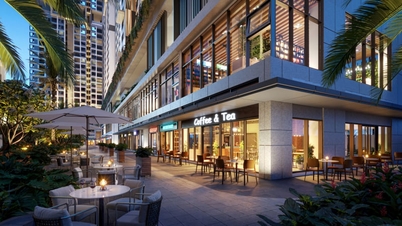 ร้านค้าชั้นล่างของ Gió Riverside มีข้อได้เปรียบตรงที่อยู่ติดกับสถานีรถไฟใต้ดินสองแห่ง
