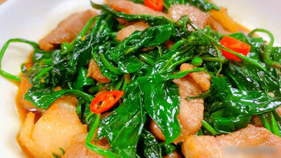 Loại rau ít người biết ăn, non mềm, cay nhẹ, xào với thịt ba chỉ thành món ngon thơm phức, hấp dẫn