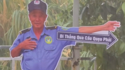 Papan tanda "Pengawal Keselamatan" di kedai kopi: Penyelesaian unik untuk memudahkan kerja petugas parkir.