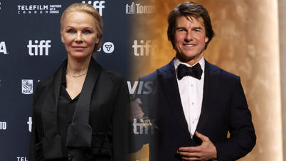 ດາລາ 'Playboy' Pamela Anderson ເວົ້າອອກມາທ່າມກາງຂ່າວລືກ່ຽວກັບການຄົບຫາກັບ Tom Cruise.