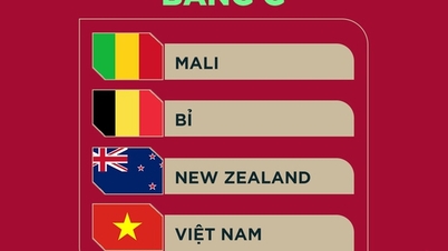 Vietnamul U17 va înfrunta Belgia și Mali în faza grupelor Cupei Mondiale.