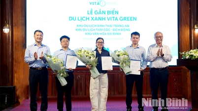 Ninh Binh: 4 wybitne placówki turystyczne nagrodzone tabliczką „VITA GREEN – Zielona Turystyka”.
