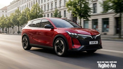 Le VinFast VF 8, récemment lancé, est devenu le centre de l'attention : « Un SUV compact de haute technologie à un prix très raisonnable. »
