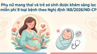 Infographic: Khám sàng lọc miễn phí 9 loại bệnh bẩm sinh cho phụ nữ mang thai và trẻ sơ sinh