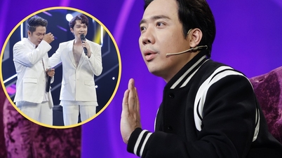 Tran Thanh è rimasto sorpreso quando la sosia di Truong Vu è scoppiata in lacrime sul palco.