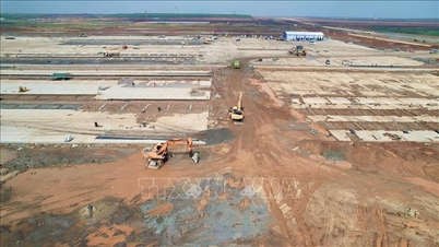 Hampir 1.8 trilion VND dilaburkan dalam projek saliran di luar lapangan terbang Long Thanh.