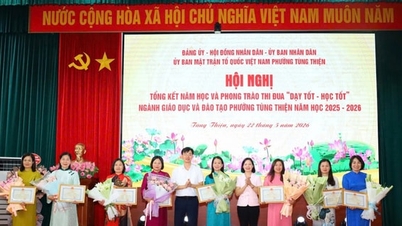 Tung Thien promovează construirea de „Școli Fericite”, 100% dintre școli atingând nivelul 3 de transformare digitală.