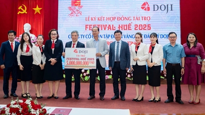 Il gruppo DOJI sponsorizza l'Hue Festival 2025 con 5 miliardi di VND.