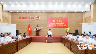Președintele Comitetului Popular al provinciei Nghe An a prezidat reuniunea Comitetului de Organizare pentru Exercițiul Zonal de Apărare Provincială din 2026.