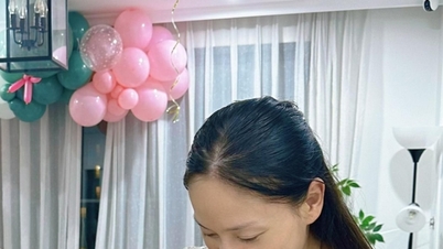 Actress Lan Phuong held a simple 8th birthday party for her daughter Lina Linh in Hanoi.