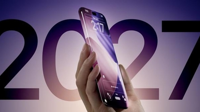 iPhone 19 Pro avslöjad med en fyrsidig böjd skärm och Face ID dolt under skärmen.