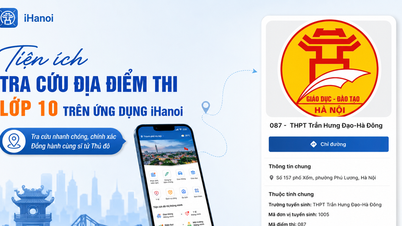 iHanoi 앱에서 10학년 시험 점수를 확인하세요.