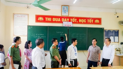 ผู้บริหารจากกระทรวงศึกษาธิการและการฝึกอบรม ตรวจสอบการเตรียมการจัดสอบจบการศึกษาระดับมัธยมปลายในจังหวัดเหงะอาน