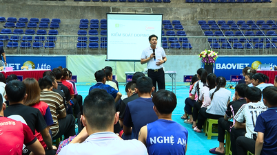 Nghe An menjalankan latihan tentang pendidikan anti-doping menjelang Sukan Kebangsaan.