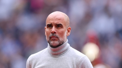 Pep Guardiola não conteve as lágrimas ao confirmar sua saída do Manchester City.