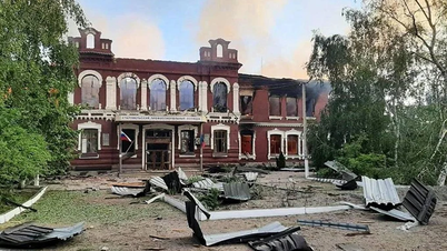 Ukrainian drone attacks school in Luhansk, causing multiple casualties.