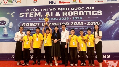 Duc Xuan Primary School når stolt toppen av nationell robotik.