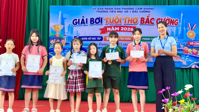 Vzrušující plavecké soutěže pro děti Bac Cuong 2026