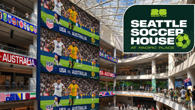 Die Stadt Seattle hat ein kostenloses „Football House“ für Fans errichtet.