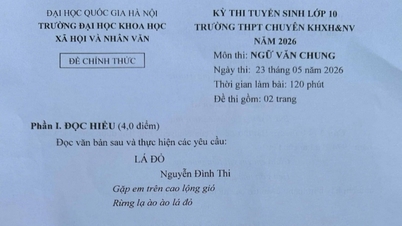 Ujian Sastra untuk Penerimaan Kelas 10 di SMA Ilmu Sosial dan Humaniora Hanoi, 2026