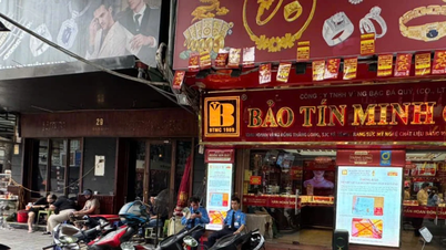 Strange sight on Hanoi's 'gold street'