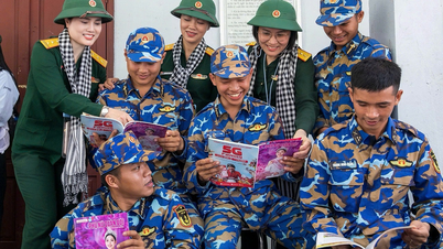 Frauen im Militär bringen Liebe nach Truong Sa.