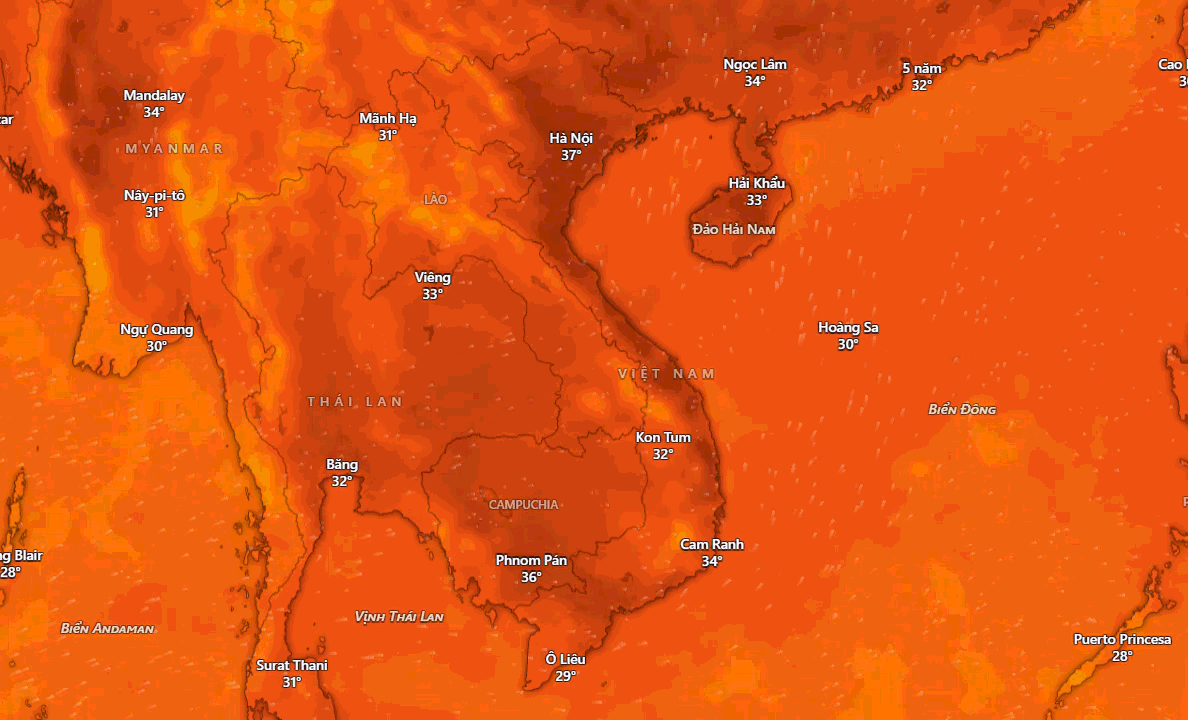 Hanói é a cidade mais quente do país, mas qual a previsão do tempo para os "fornos" das regiões Norte e Central?