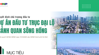 ទីក្រុងហាណូយសម្រេចលើគោលនយោបាយវិនិយោគសម្រាប់គម្រោងផ្លូវ Red River Scenic Boulevard។