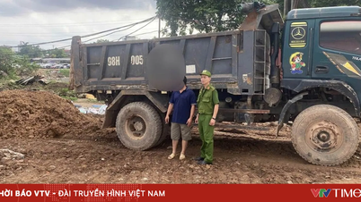 Forhindrer at lastebiler dumper avfall ulovlig i Hanoi.