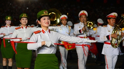 Polizistinnen glänzen in Quang Ninh.