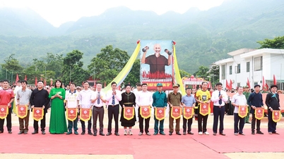 Über 340 Athleten nahmen 2026 am Sportfestival der Gemeinde Thanh Thuy teil.