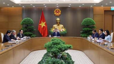 Prime Minister Le Minh Hung receives the Deputy US Trade Representative, Ambassador Rick Switzer.