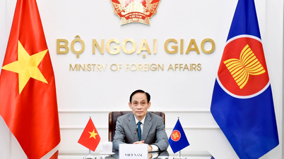 Politburo member and Minister of Foreign Affairs Le Hoai Trung attended the ASEAN Expanded Informal Consultative Meeting at the Foreign Ministers' level via online meeting.