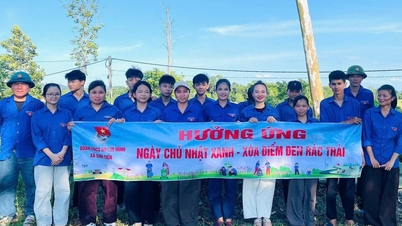 Jugendliche in der Provinz Ha Tinh starten die Kampagne „Grüner Sonntag“.