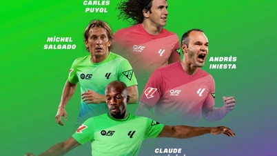 Iniesta och andra La Liga-legender tävlar mot Hong Son och Cong Vinh.