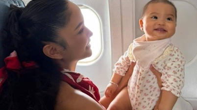 La hija de H'Hen Niê, de ocho meses, ya ha realizado siete vuelos, y sus expresiones cada vez que viaja en avión llaman la atención.