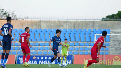 Hanoi Police FC heeft de overwinning in Ha Tinh laten glippen.