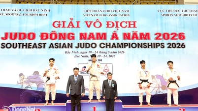 Gli atleti di judo di Dong Nai hanno vinto 3 medaglie d'oro ai Campionati di judo del Sud-est asiatico del 2026.