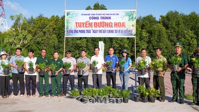 Die Provinz Ca Mau startet eine Kampagne zur Anpflanzung von Blumen und zum Aufbau ökologischer Stadtlandschaften.