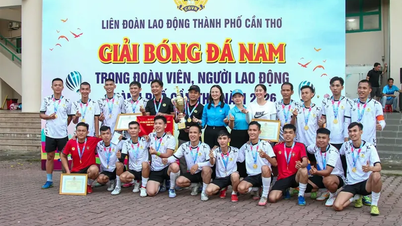 Bế mạc Giải bóng đá nam đoàn viên, người lao động TP Cần Thơ năm 2026