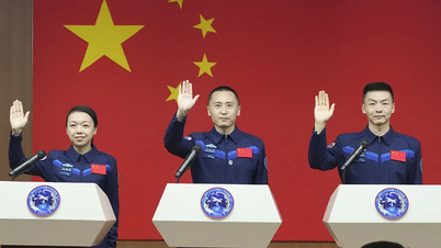 Chinese astronauts are on board the Tiangong space station, preparing for a lunar landing.