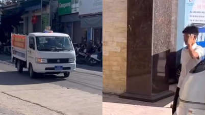 Seorang pelajar lelaki di Nghe An tertidur lelap pada hari peperiksaan darjah 10nya; polis menggunakan kereta peronda untuk membersihkan jalan.