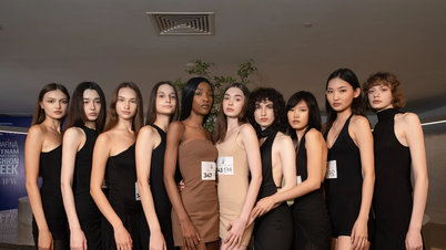 Para desainer memilih model untuk Vietnam International Fashion Week 2026: Ketat dan unik.