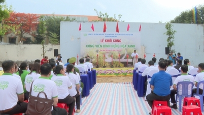 Les travaux de construction du parc Binh Hung Hoa Xanh débutent afin de desservir la communauté locale.